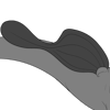 Elongated Circle Tailed Bottom Wings