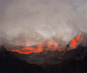Volcano Background